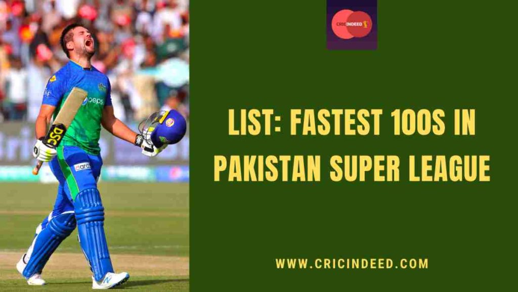 fastest 100 in psl