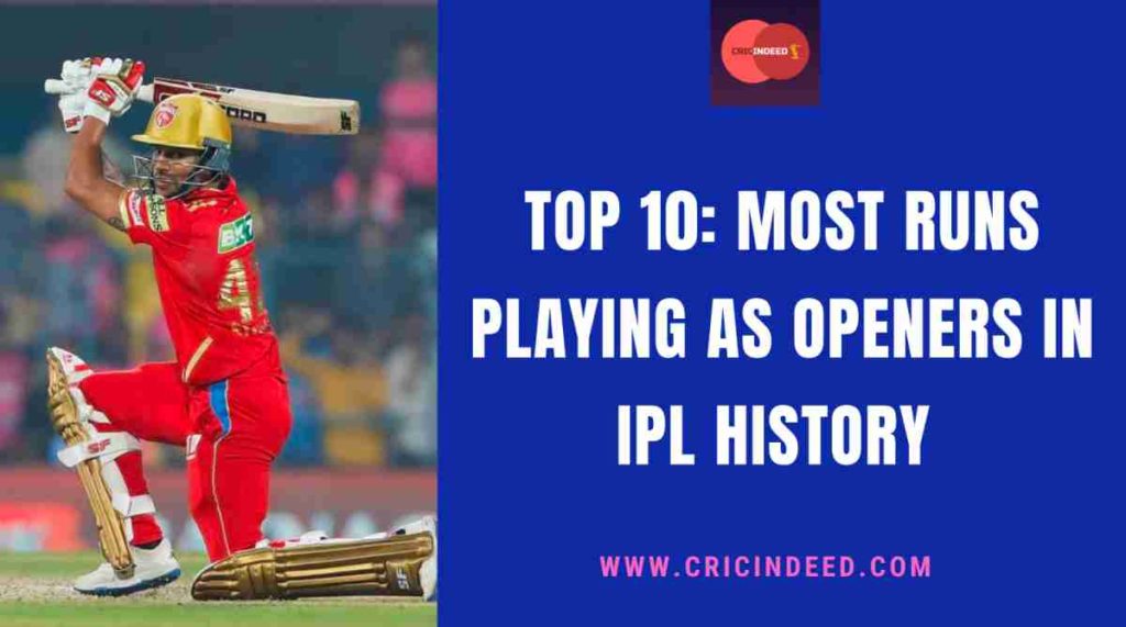 most runs as openers in ipl