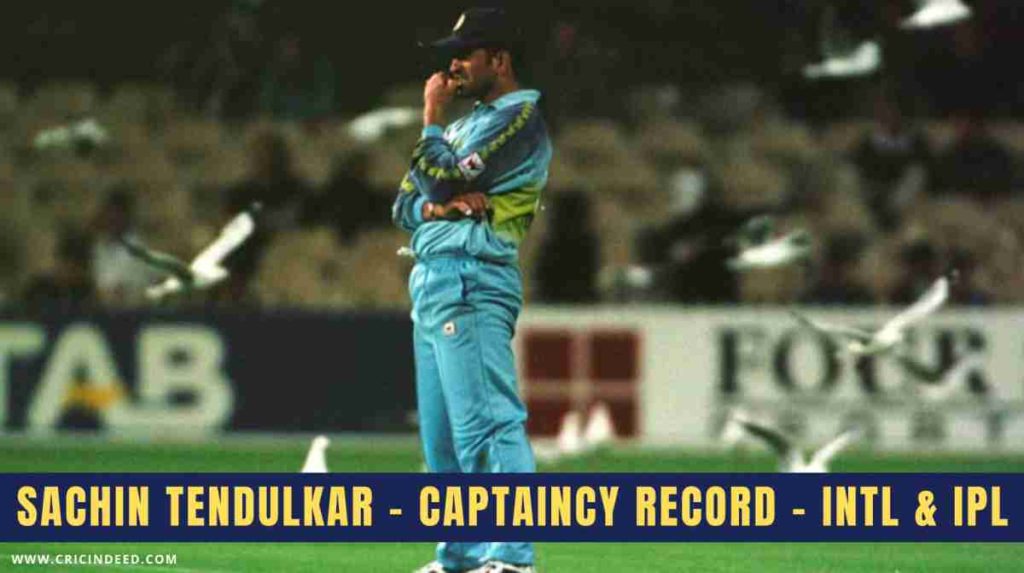 sachin tendulkar captaincy record