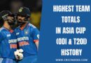 Highest Team Totals in Asia Cup (ODI & T20I) History