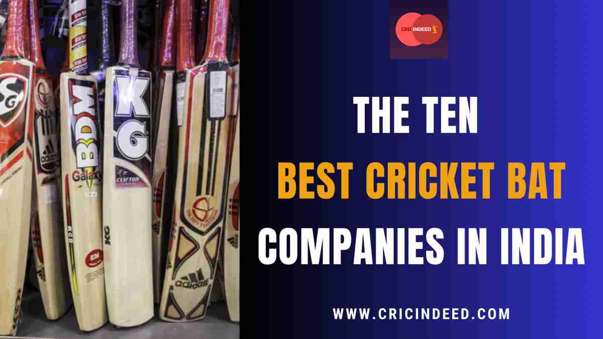 The Ten Best Cricket Bat Companies in India CricIndeed