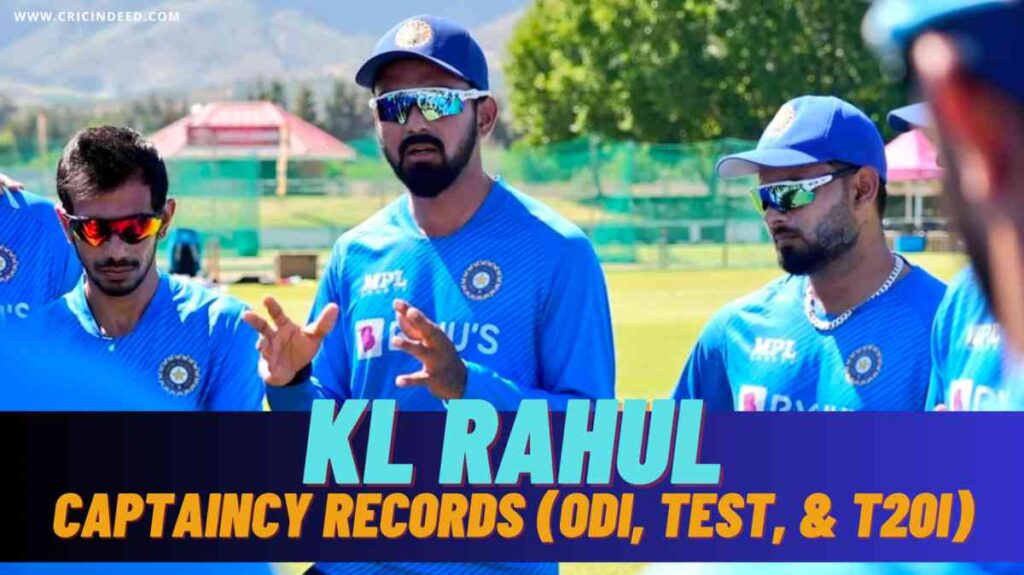 kl rahul captaincy record