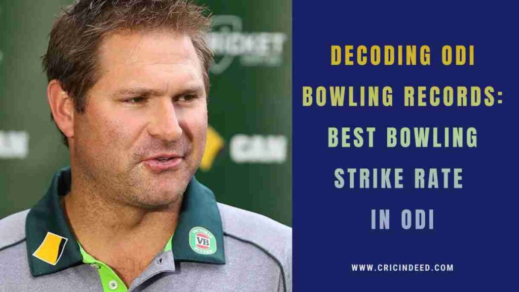 Best Bowling Strike Rate in ODI
