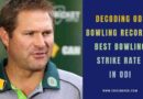Best Bowling Strike Rate in ODI