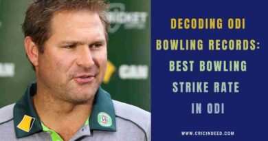 Best Bowling Strike Rate in ODI