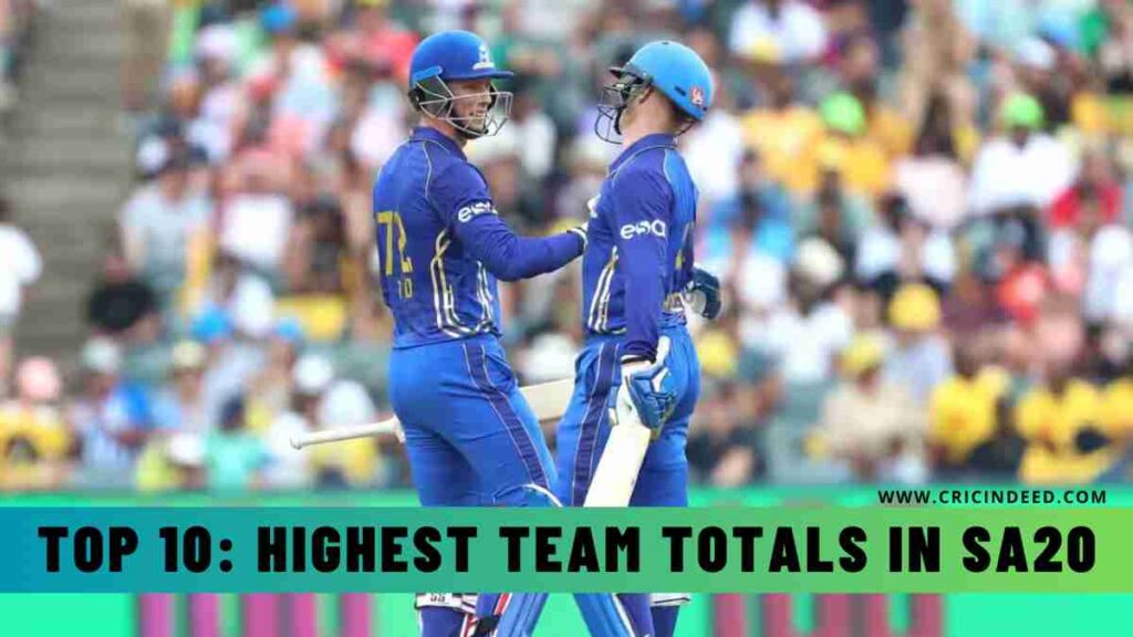 Highest Team Totals in SA20
