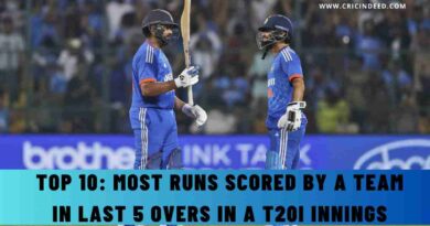Most Runs Scored by a Team in Last 5 Overs in a T20I Innings