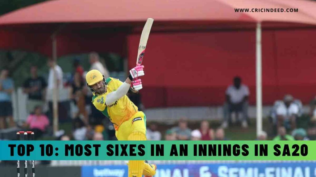 Most Sixes in an Innings in SA20