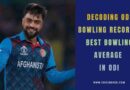 Best Bowling Average in ODI