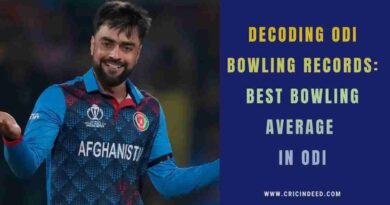 Best Bowling Average in ODI