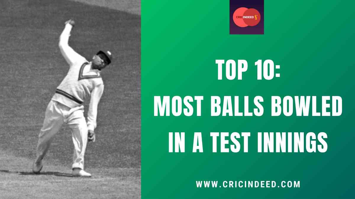 Top 10 Most Balls Bowled in a Test Innings CricIndeed