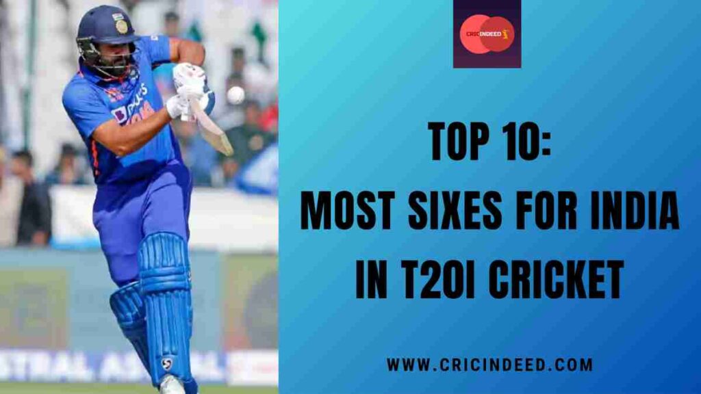 Top 10: Most Sixes for India in T20I Cricket