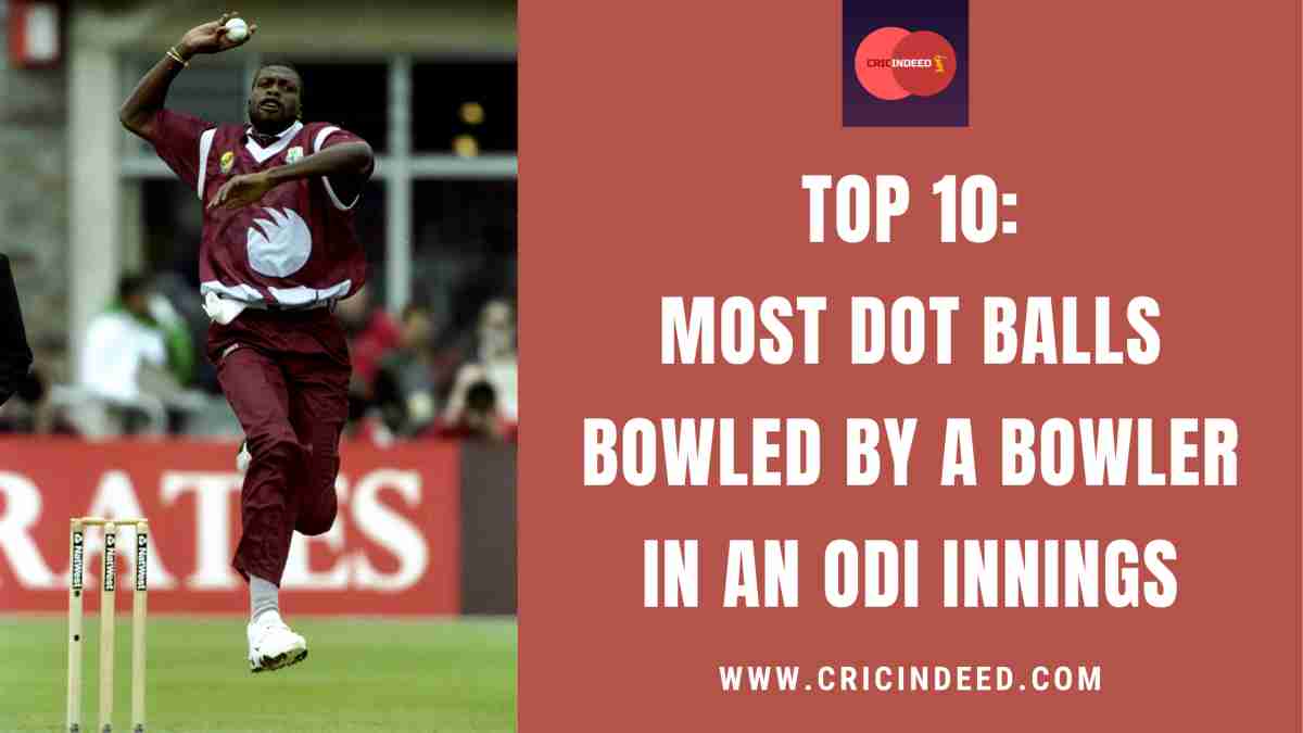 Top 10 Most Dot Balls Bowled by a Bowler in an ODI Innings CricIndeed