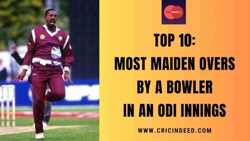 Top 10: Most Maiden Overs by a Bowler in an ODI Innings