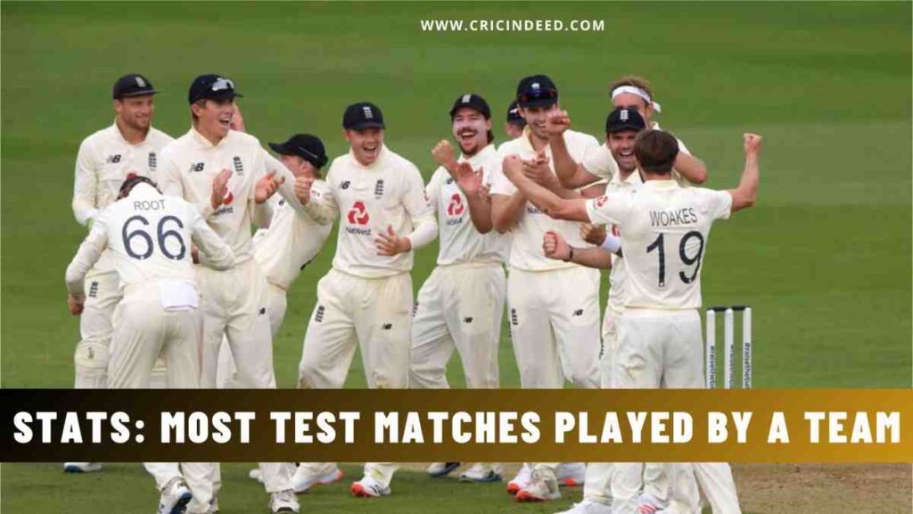 Stats: Most Test Matches Played by a Team