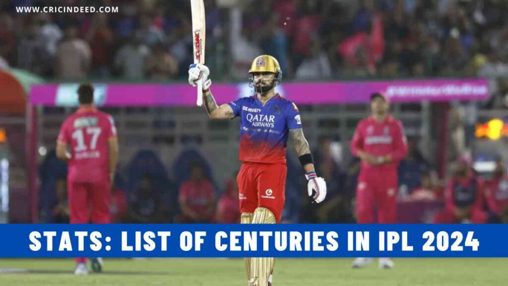 Stats: List of Centuries in IPL 2024