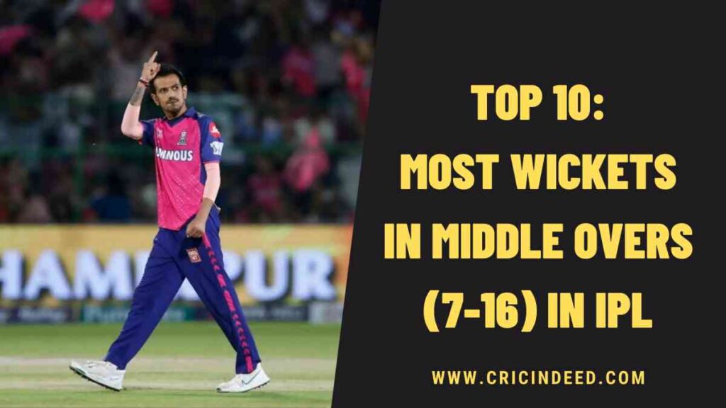 Top 10: Most Wickets in Middle Overs (7-16) in IPL