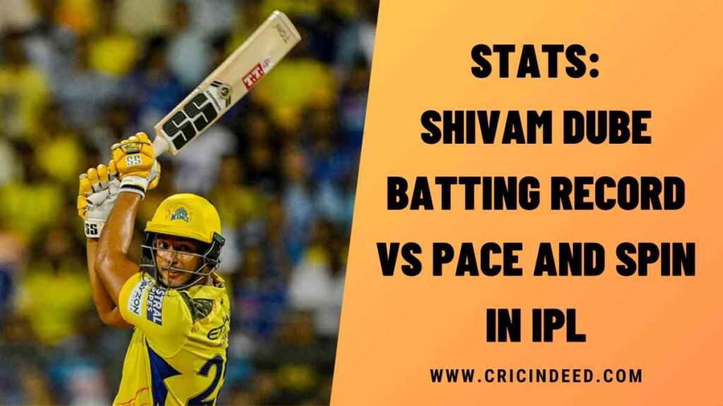 Stats: Shivam Dube Batting Record vs Pace and Spin in IPL
