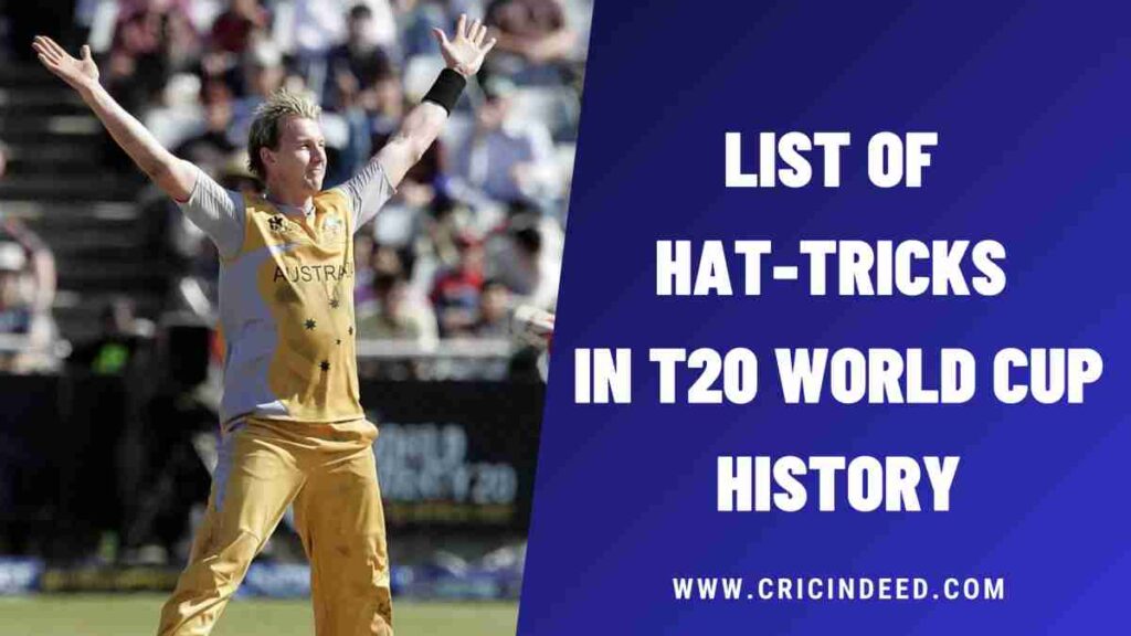 List of Hat-tricks in T20 World Cup History
