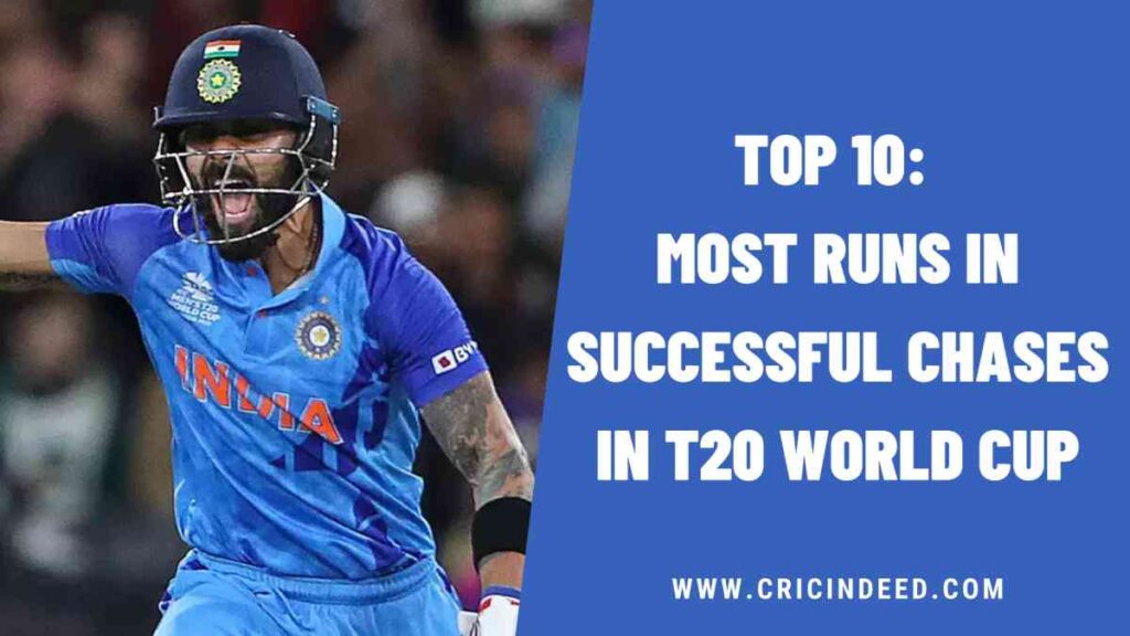 Top 10: Most Runs in Successful Chases in T20 World Cup