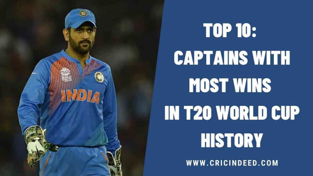 Top 10: Captains with Most Wins in T20 World Cup History
