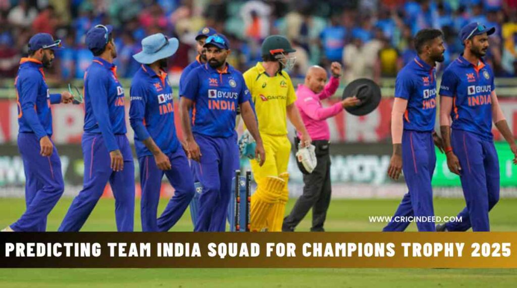 india probable squad for ct 2025