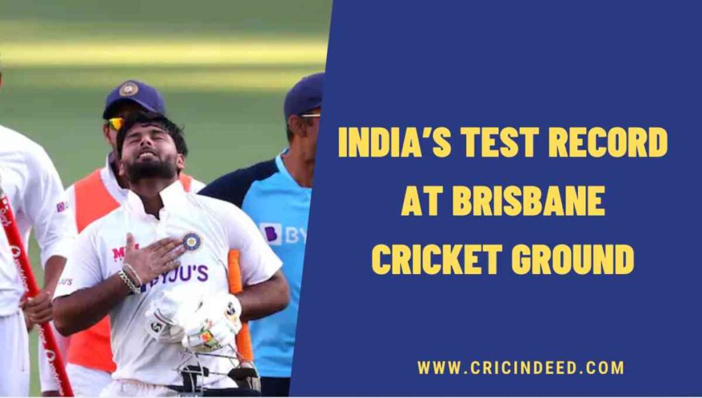 India's Test record at Gabba