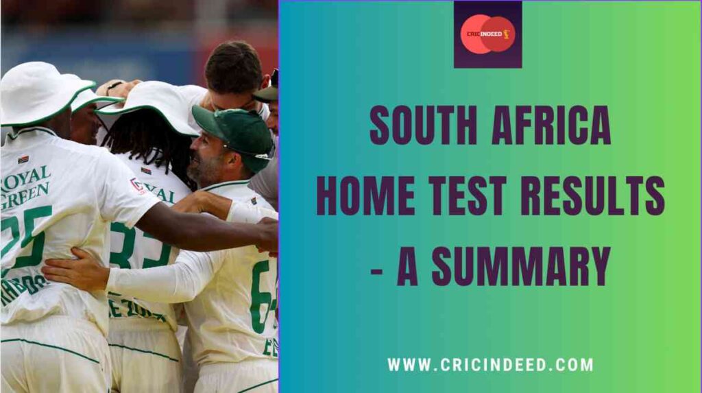south africa test results and records