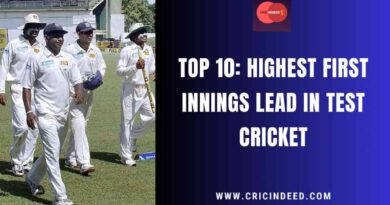 highest first innings lead in test cricket
