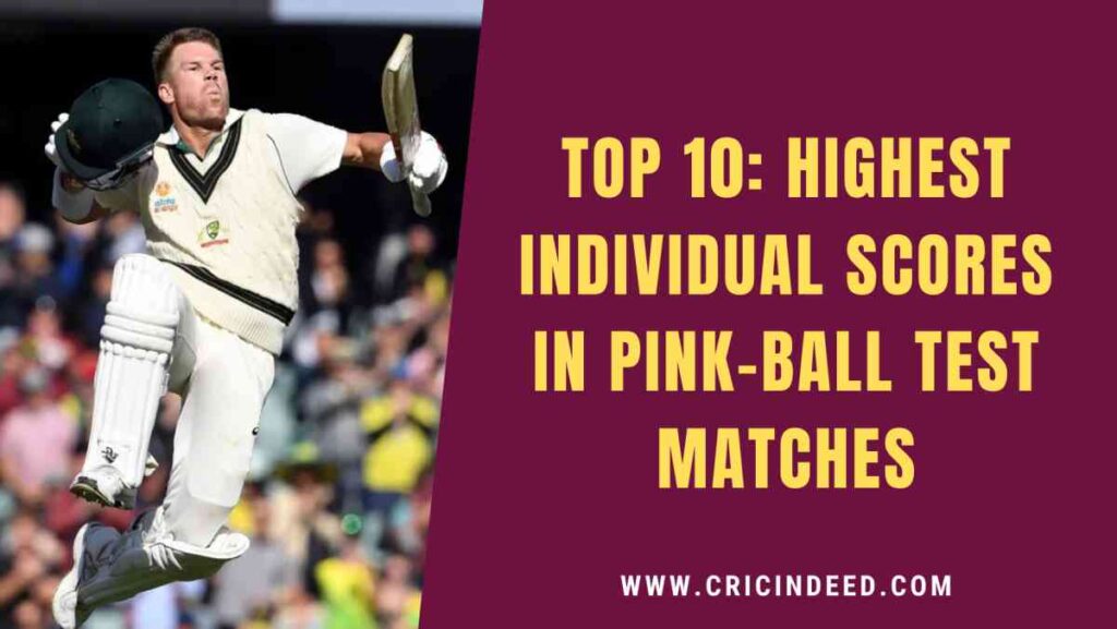 highest scores in pink ball test
