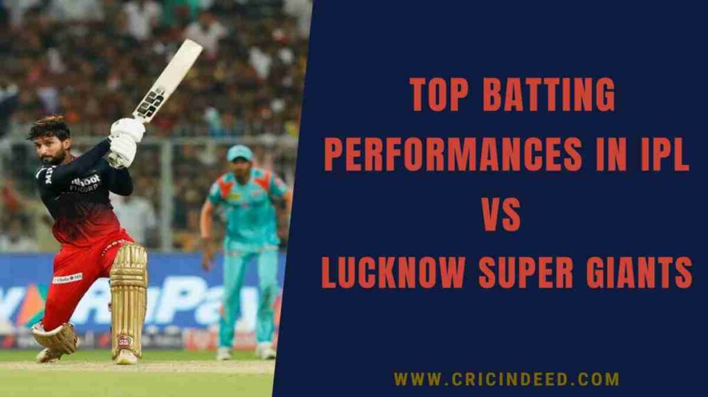 Rajat Patidar high score against Lucknow