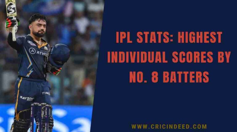 IPL Stats: Highest Individual Scores by No. 8 Batters - CricIndeed