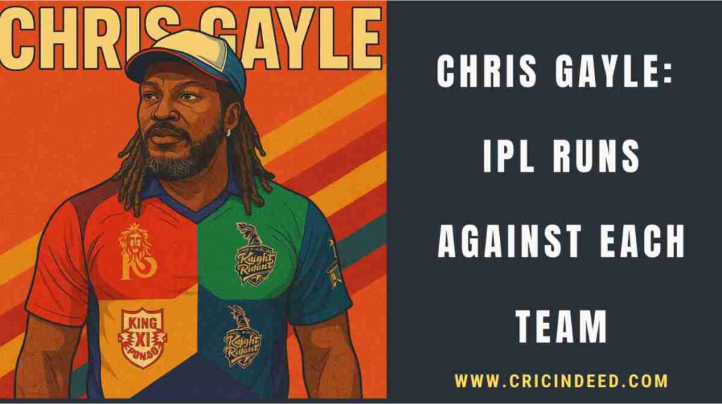 chris gayle how he performs against CSK, MI, RCB, Pune Warriors and more