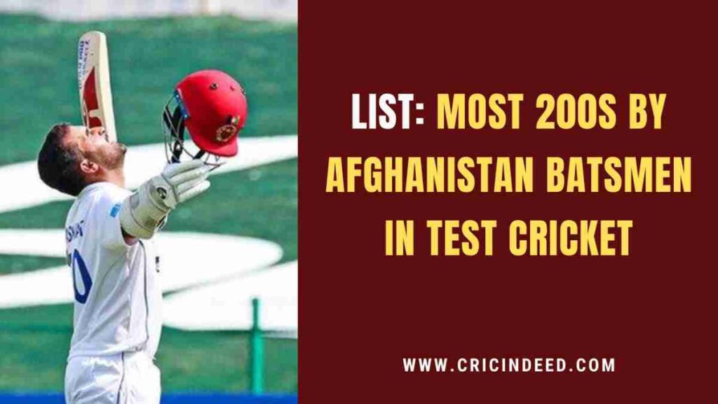 Hashmatullah Shahidi bringing in test 200