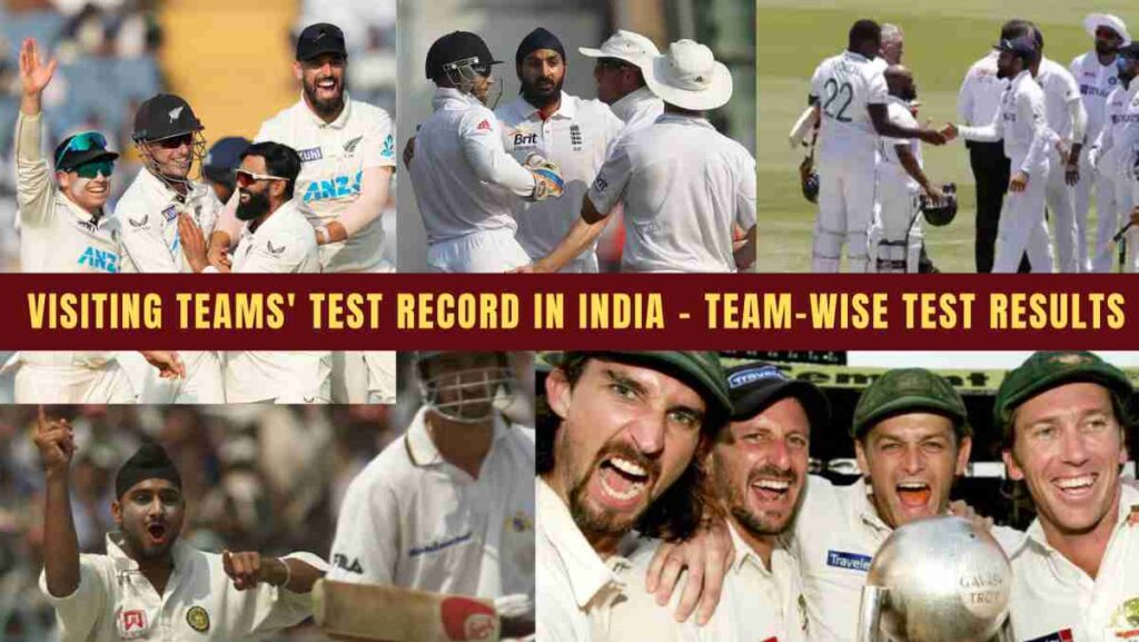 foreign teams coming to india to play tests and winning it