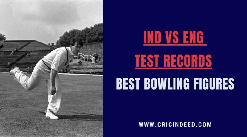 Trueman picking his 8th wicket against india in a test match