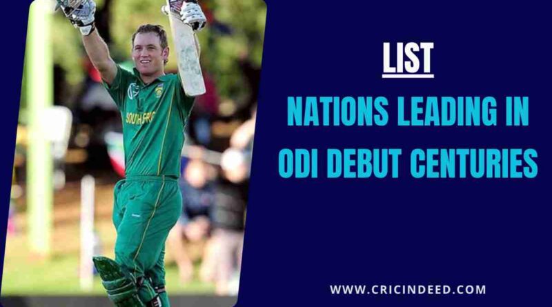 Colin Ingram scoring 100 on odi debut