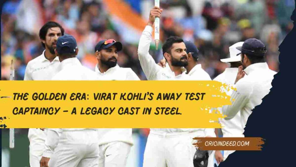 virat kohli celebrating an overseas test win with his team in England