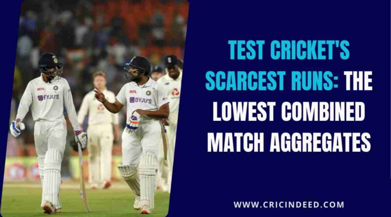Indian openers walk off after a win in a test match which had one of the lowest match aggregates from both sides