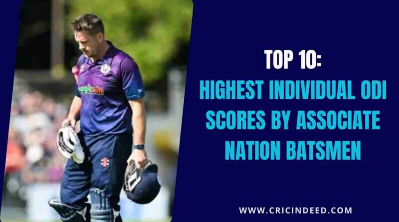 George Munsey missed ODI double century by 9 runs scored the highest score by an associate person