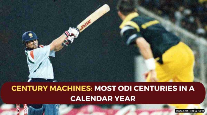 Sachin Tendulkar in his century innings in Sharjah 1998