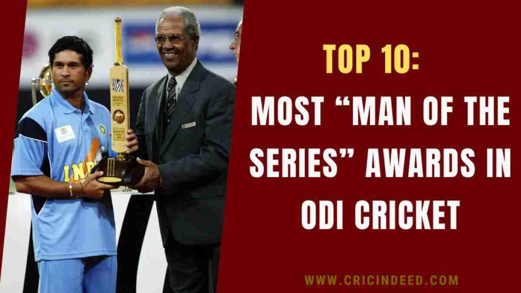 Sachin with his player of the series award after the odi wc final 2003