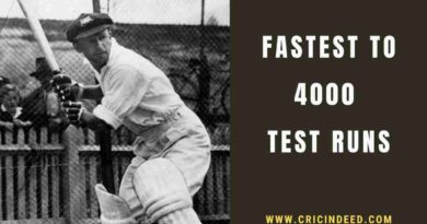Bradman fasten his score in a test match