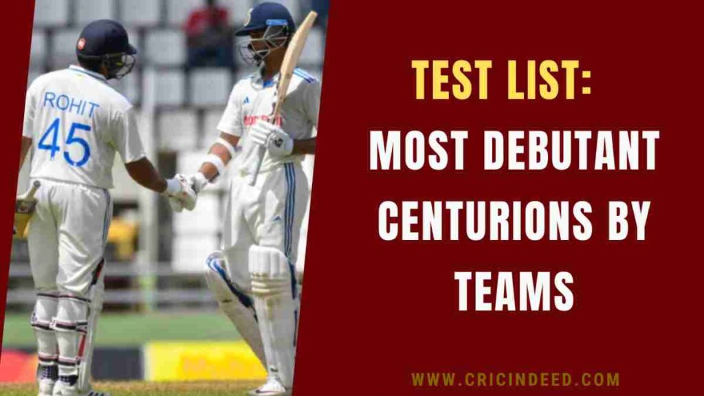 both rohit sharma and yashasvi jaiswal scored centuries for India on debut test match
