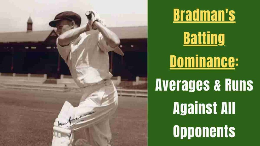 Bradman hitting a boundary vs england in test