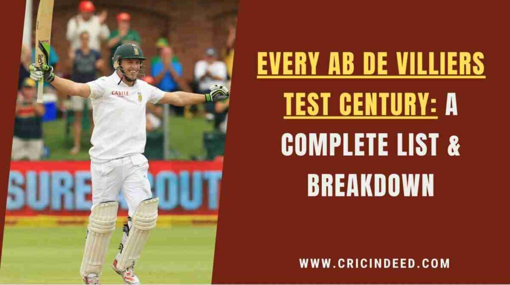 ab de villiers celebrating a test century