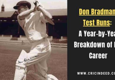 bradman scoring a run in a test match
