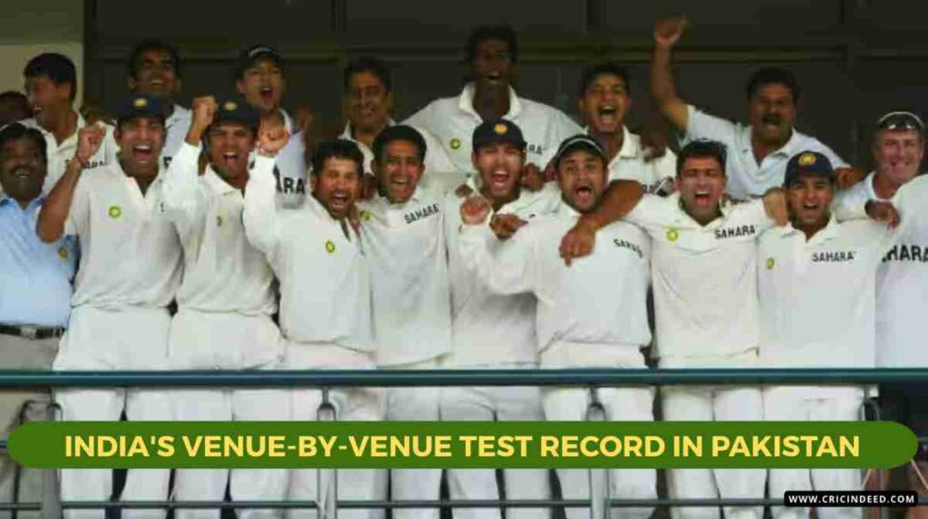 team India celebrating a test win in Rawalpindi