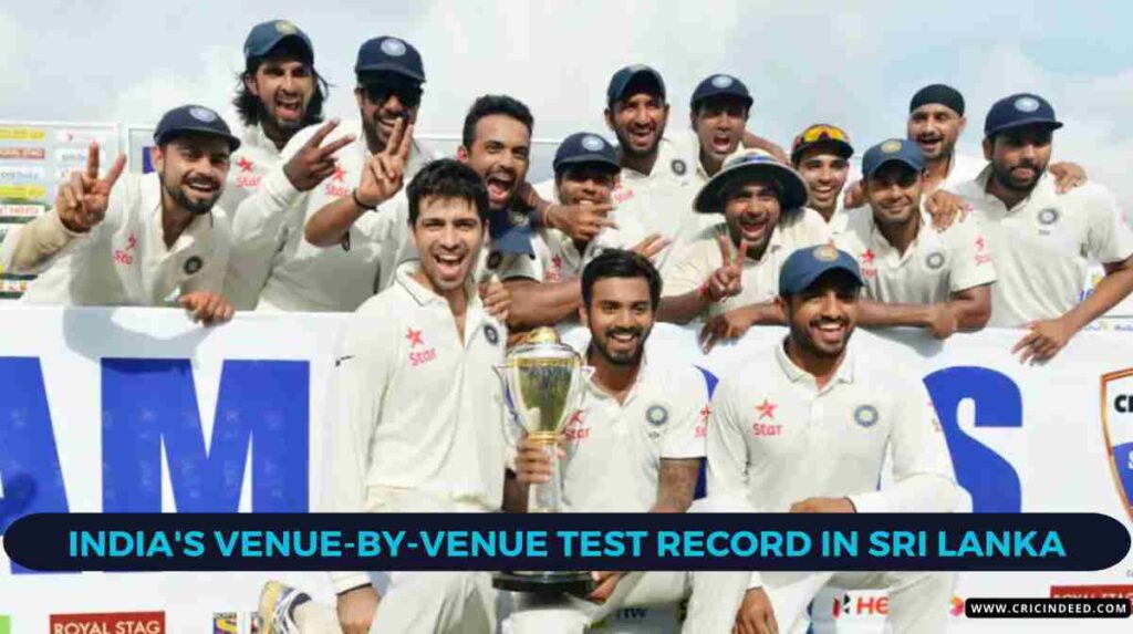 india winning test series in sri lanka in colombo