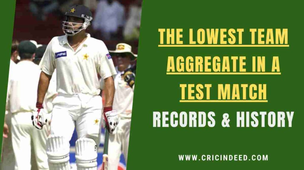 Pakistan all out for 59 and 53 in a test match against australia in 2002